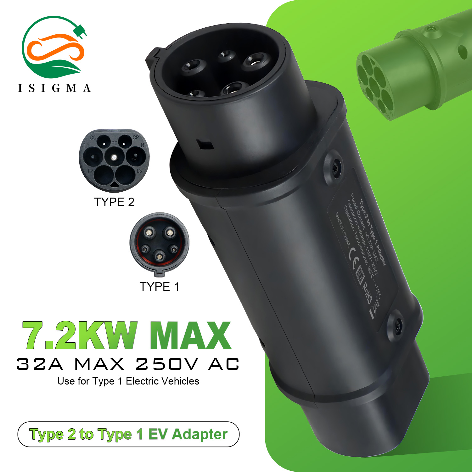 Ev Charger Adapter - Adaptor EV Tipe 2 ke Tipe