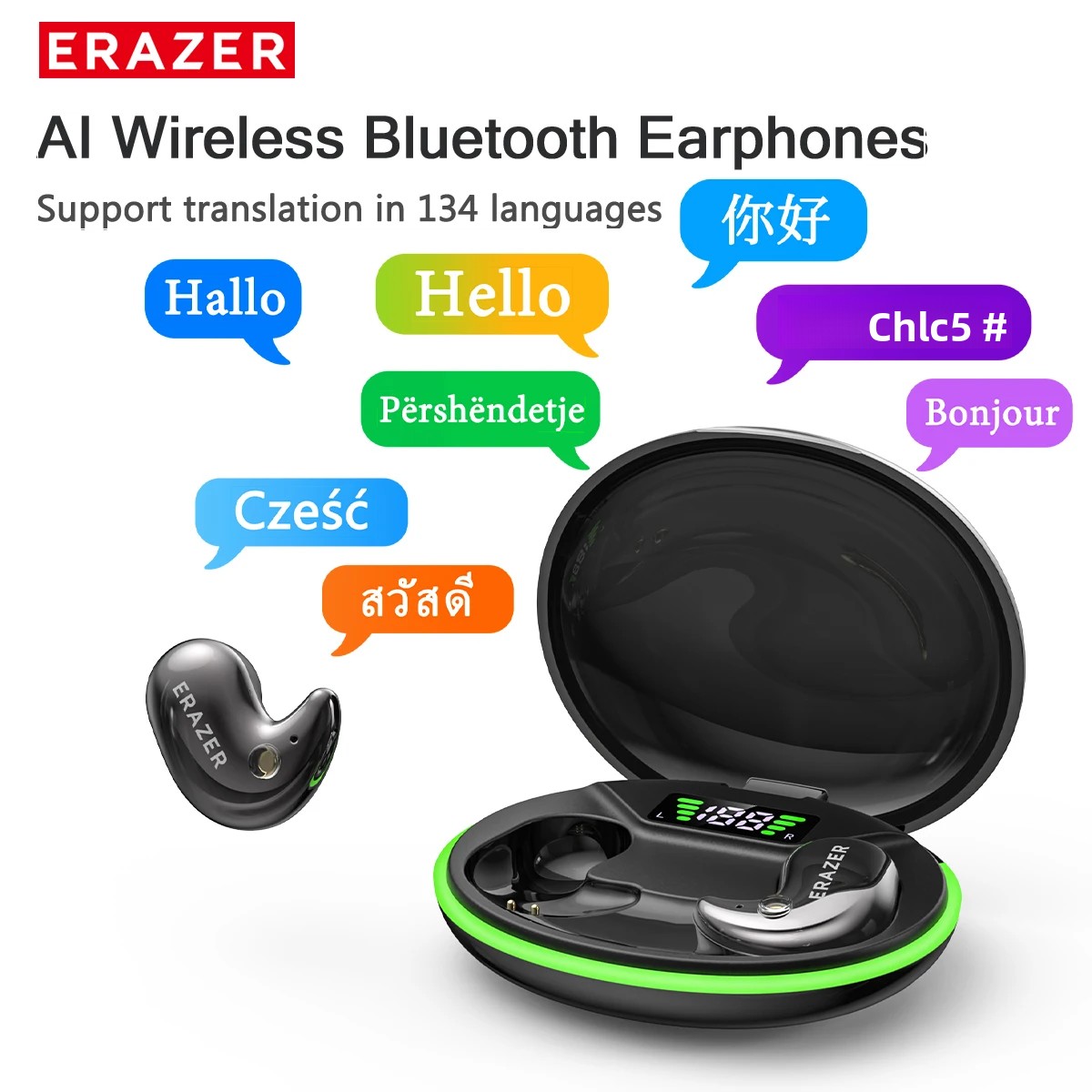 Type 2 Charger - EARZER XF58 Headphone Bluetooth In-Ear Dengan