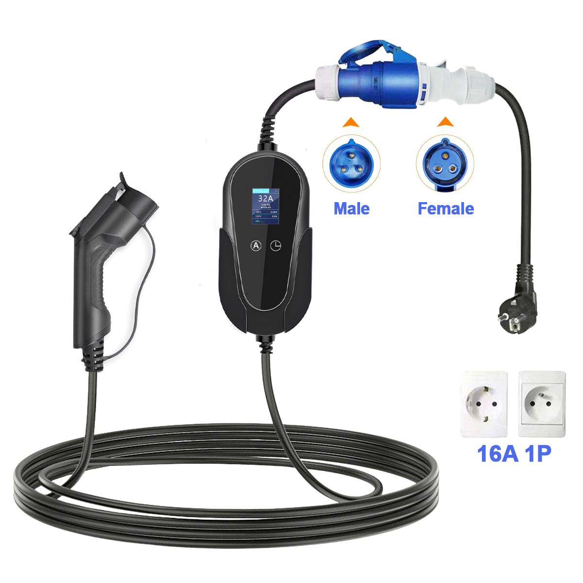 Steker Listrik NTO Biru CEE Be - Ev Charger Adapter ulasan dan harga