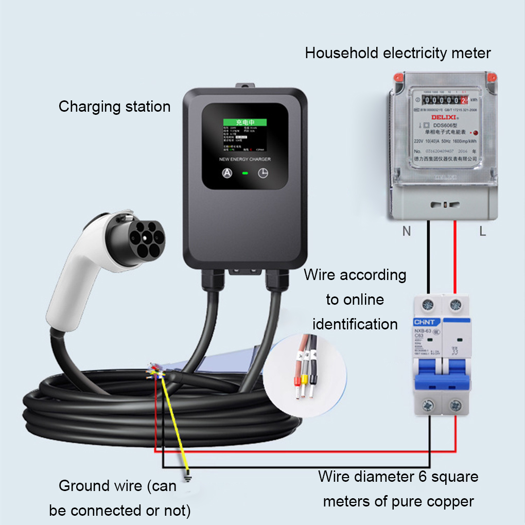 Pengisi daya EV layar LCD warn - Wallbox Ev ulasan dan harga