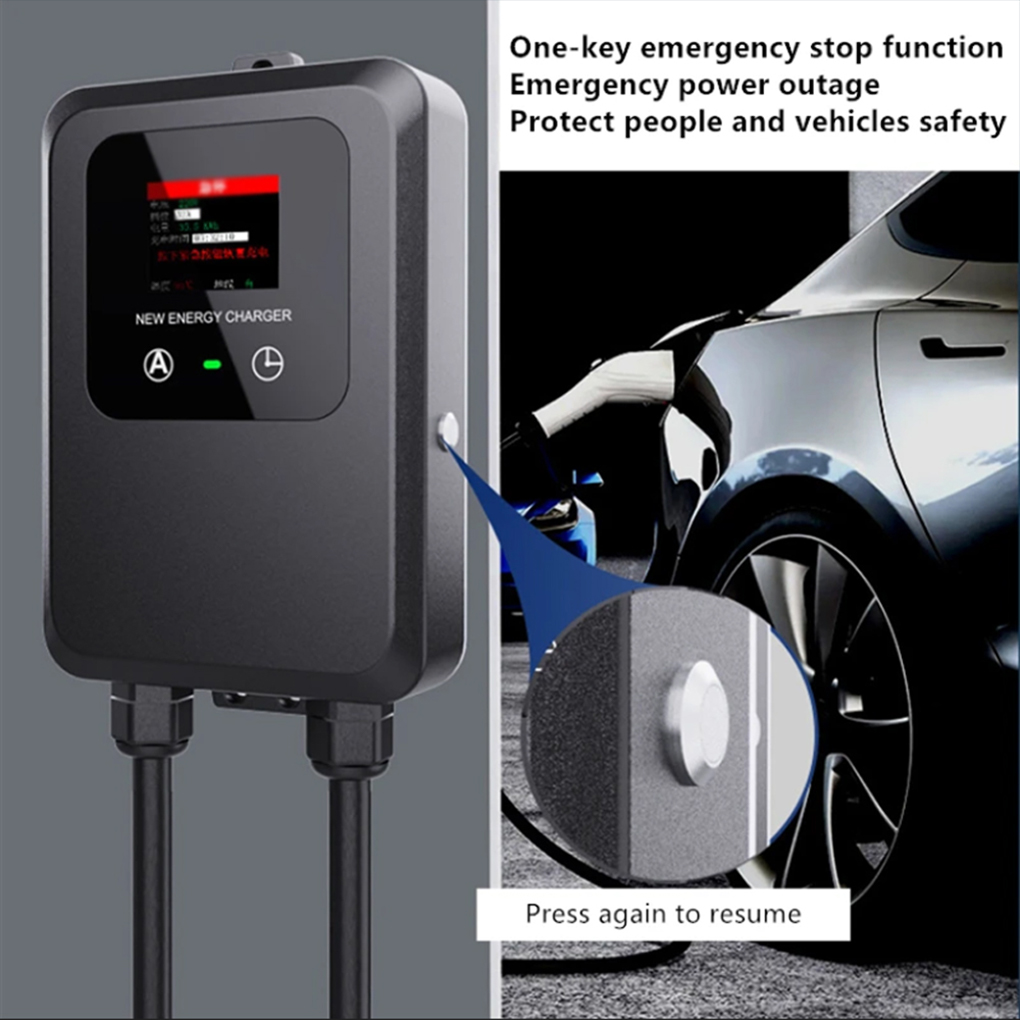 Pengisi daya EV layar LCD warn - Wallbox Ev ulasan dan harga