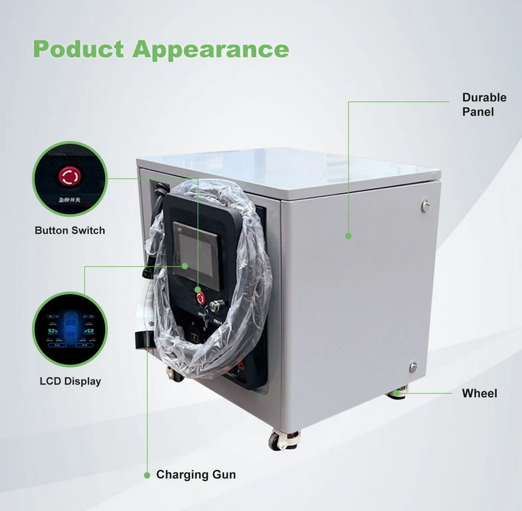 BAITU 20KW Pengisi Daya Mobil  - Portable Ev Charger ulasan dan harga