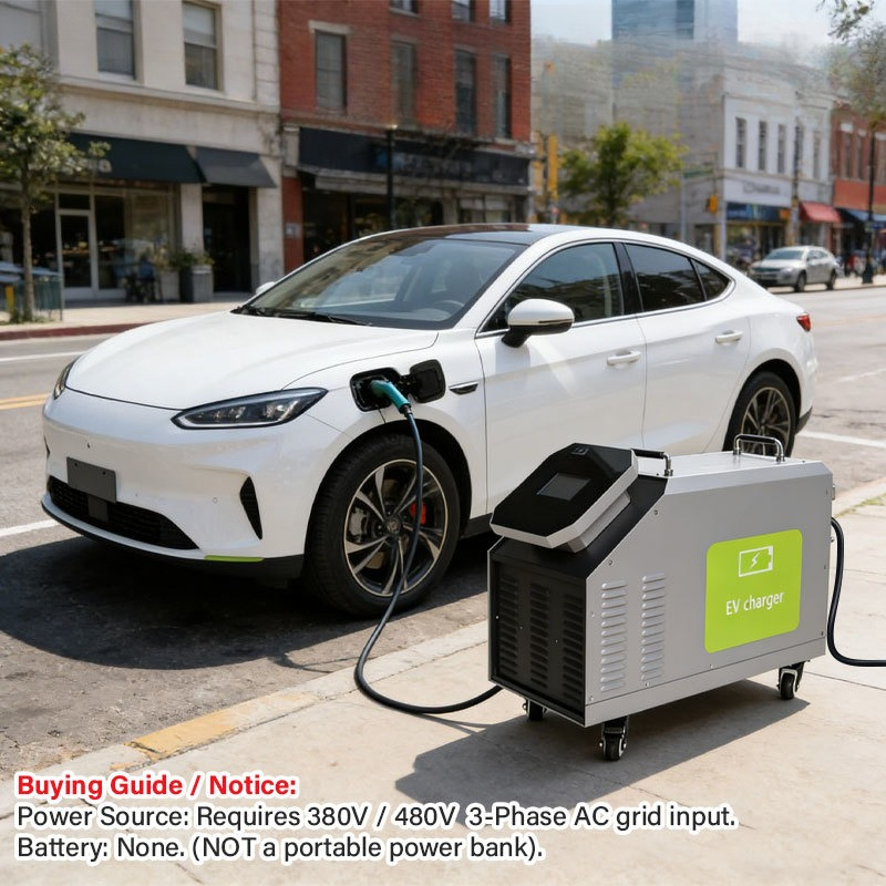Input Daya AC 3 Fasa 480V 7kW  - Portable Ev Charger ulasan dan harga