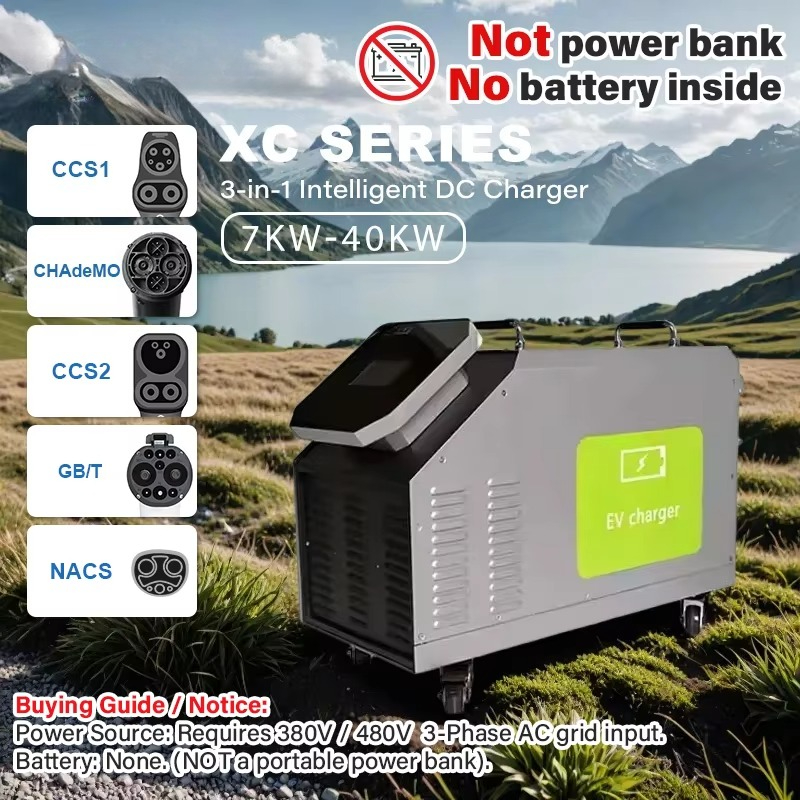Input Daya AC 3 Fasa 480V 7kW  - Portable Ev Charger ulasan dan harga